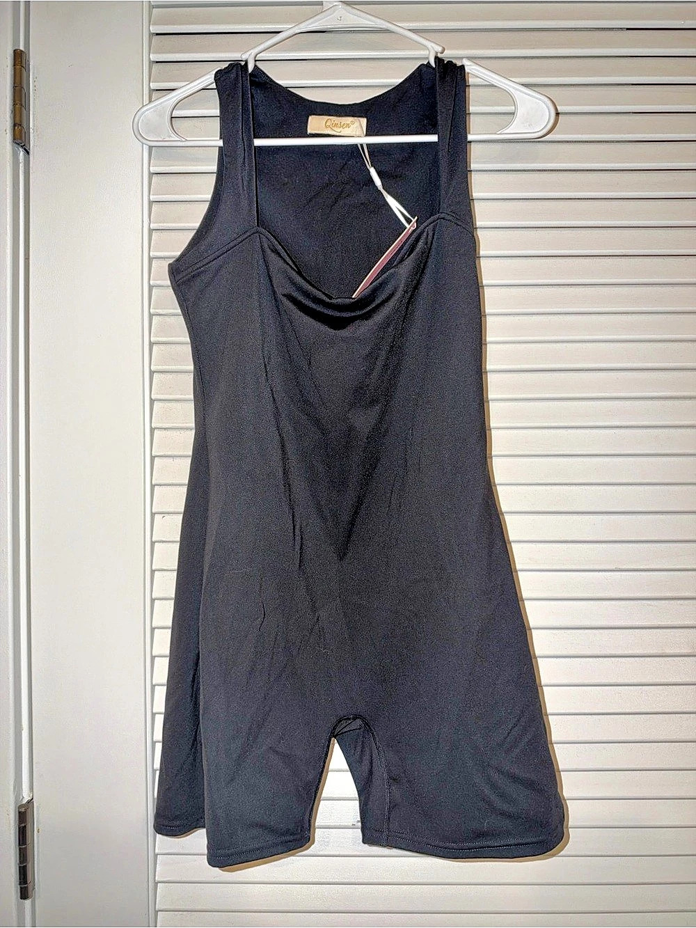 Black Athletic Romper NWT size large